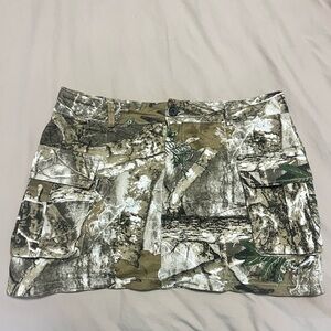Y2K Cargo Camo Mini Skirt